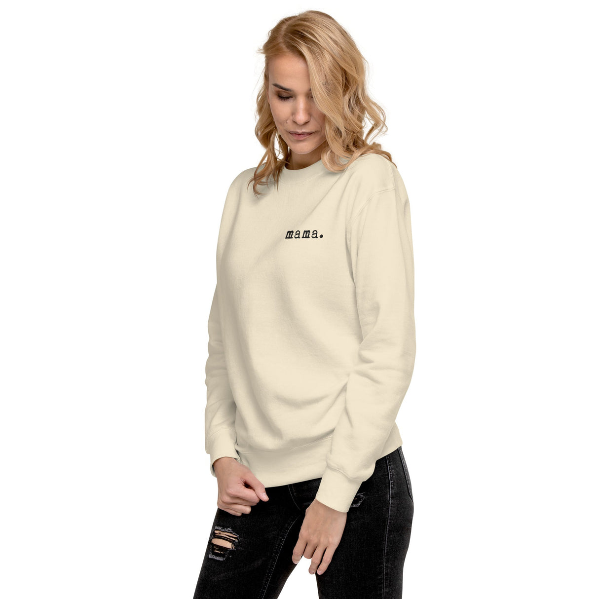 Mama. Embroidered | Premium Adult Sweatshirt - HoneyBug