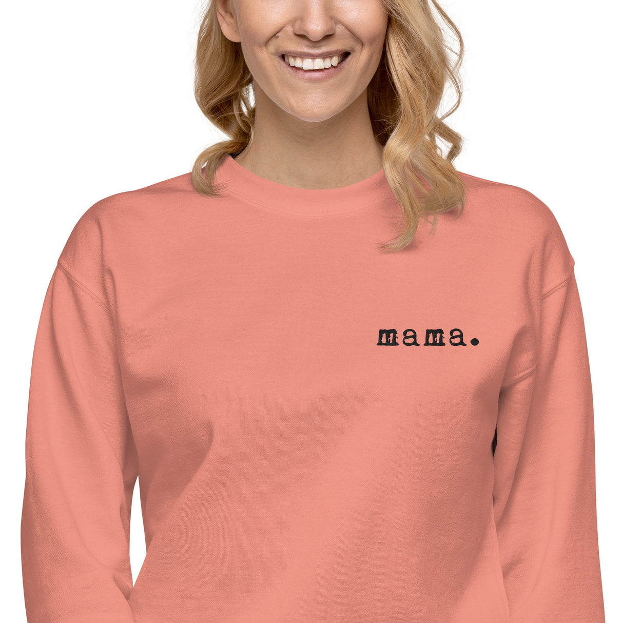 Mama. Embroidered | Premium Adult Sweatshirt - HoneyBug