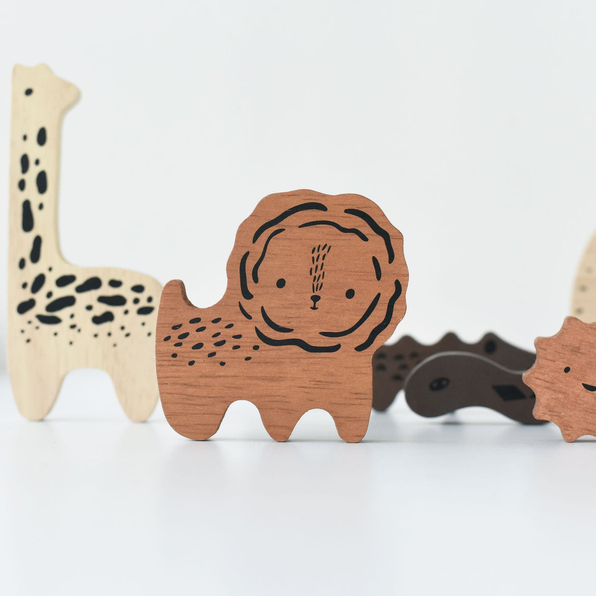 Wooden Tray Puzzle - Safari Animals - HoneyBug