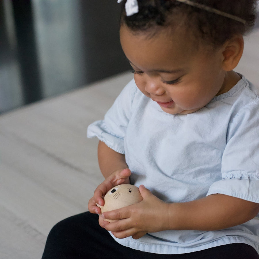 Wood Stacker - Cat - HoneyBug