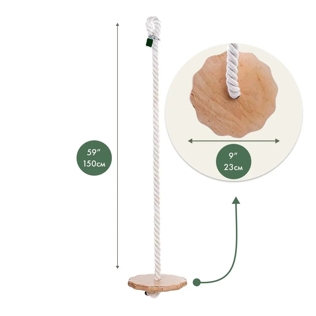 Wooden Rope Swing for Kids - HoneyBug