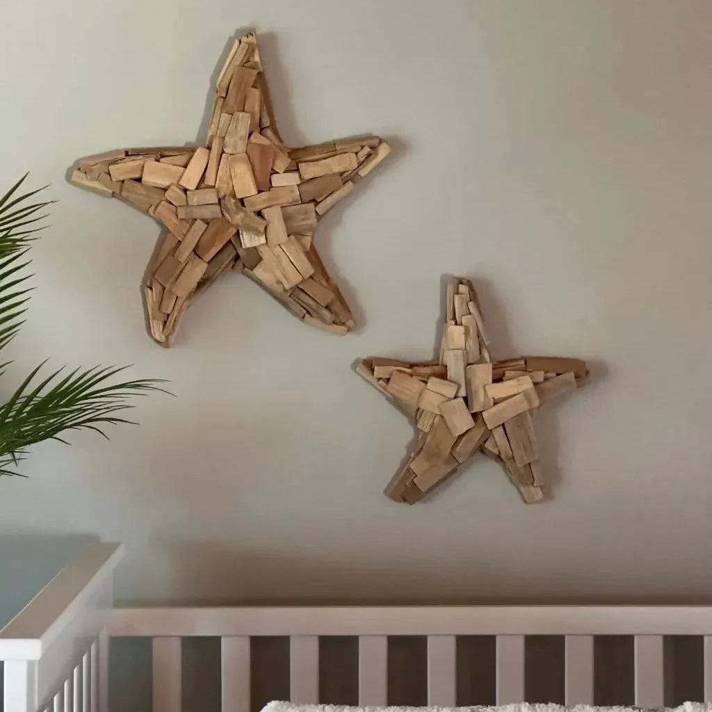 Wooden Starfish Wall Art
