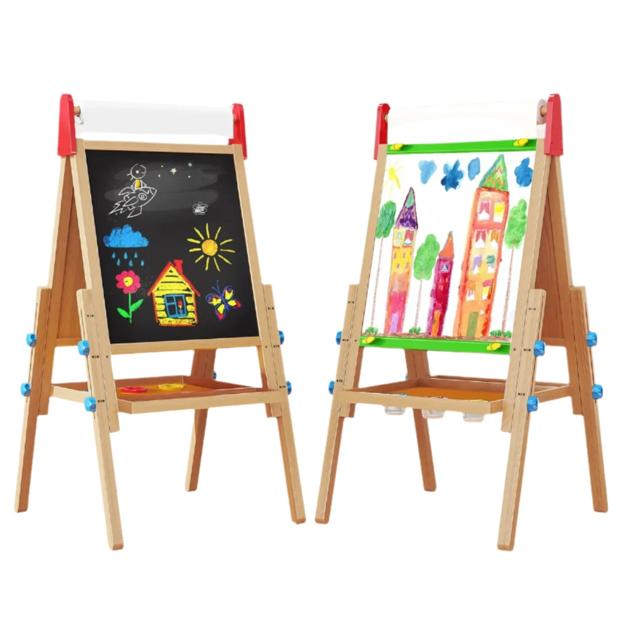 Tiny Land® Double-Sided Easel for Kids - HoneyBug