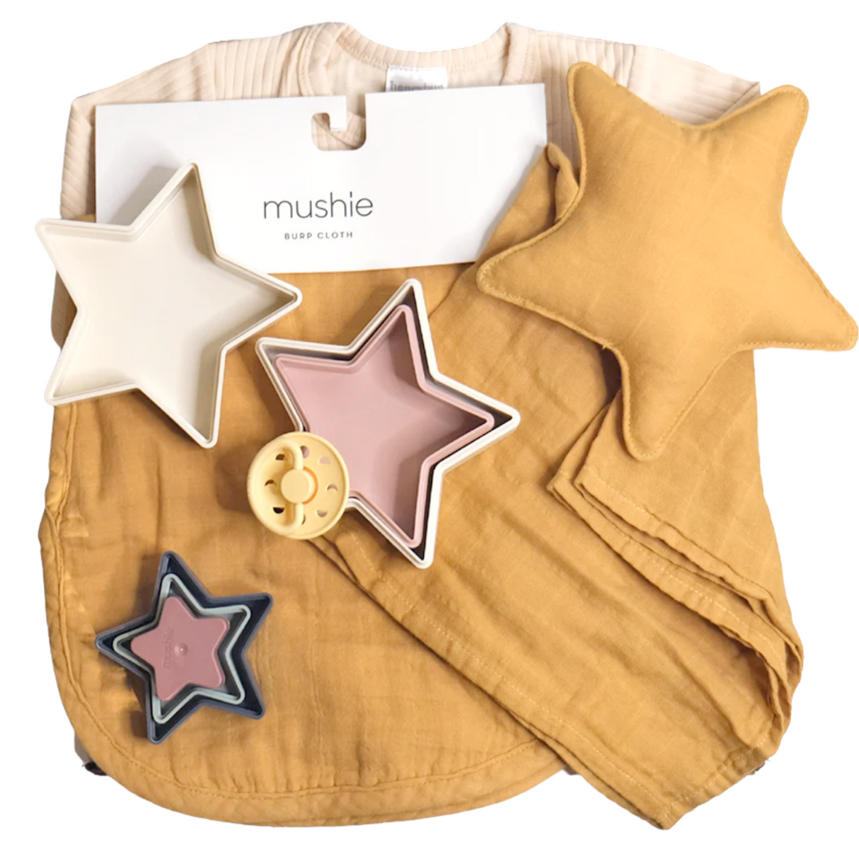 Moon & Stars Gift Box - Yellow - HoneyBug