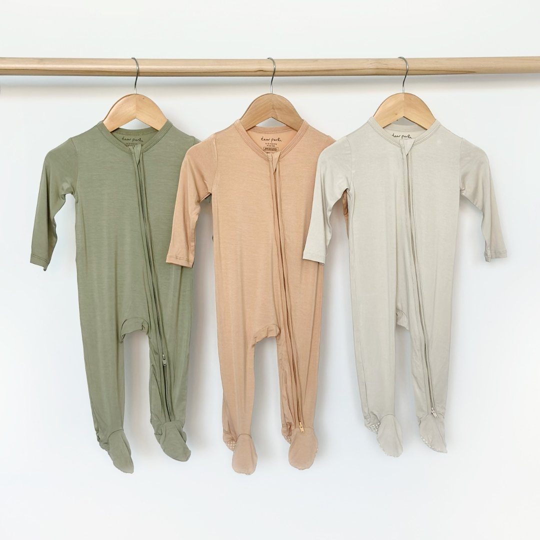 Zippered Footie - Oat - HoneyBug