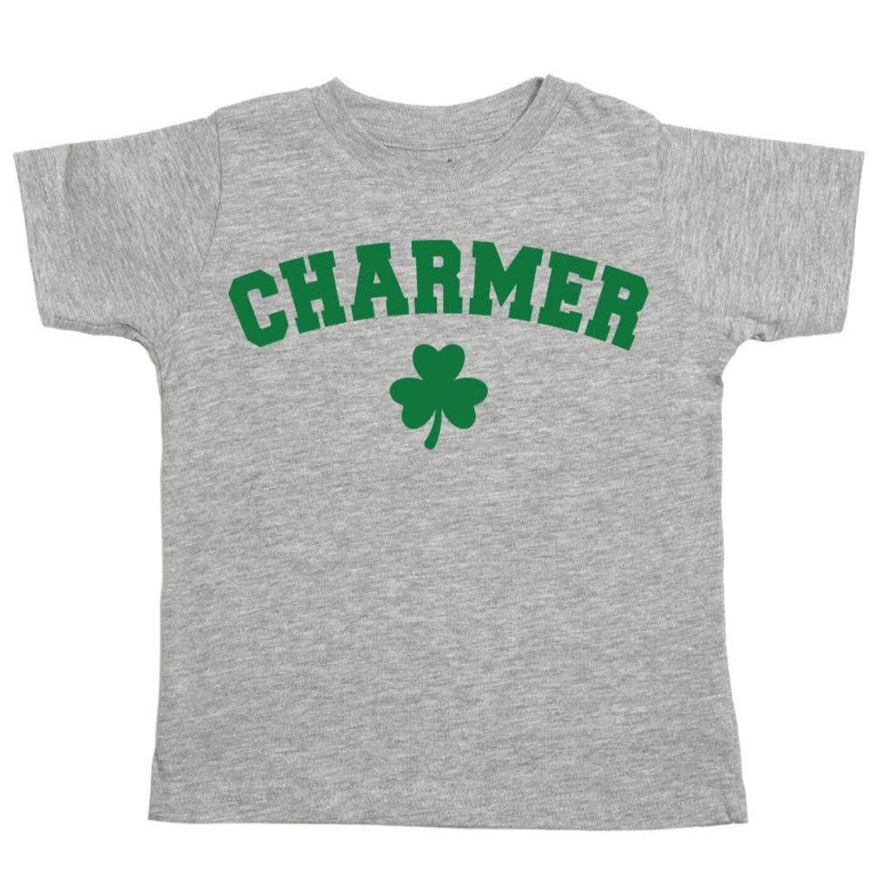 Charmer Short Sleeve Gray Shirt - HoneyBug