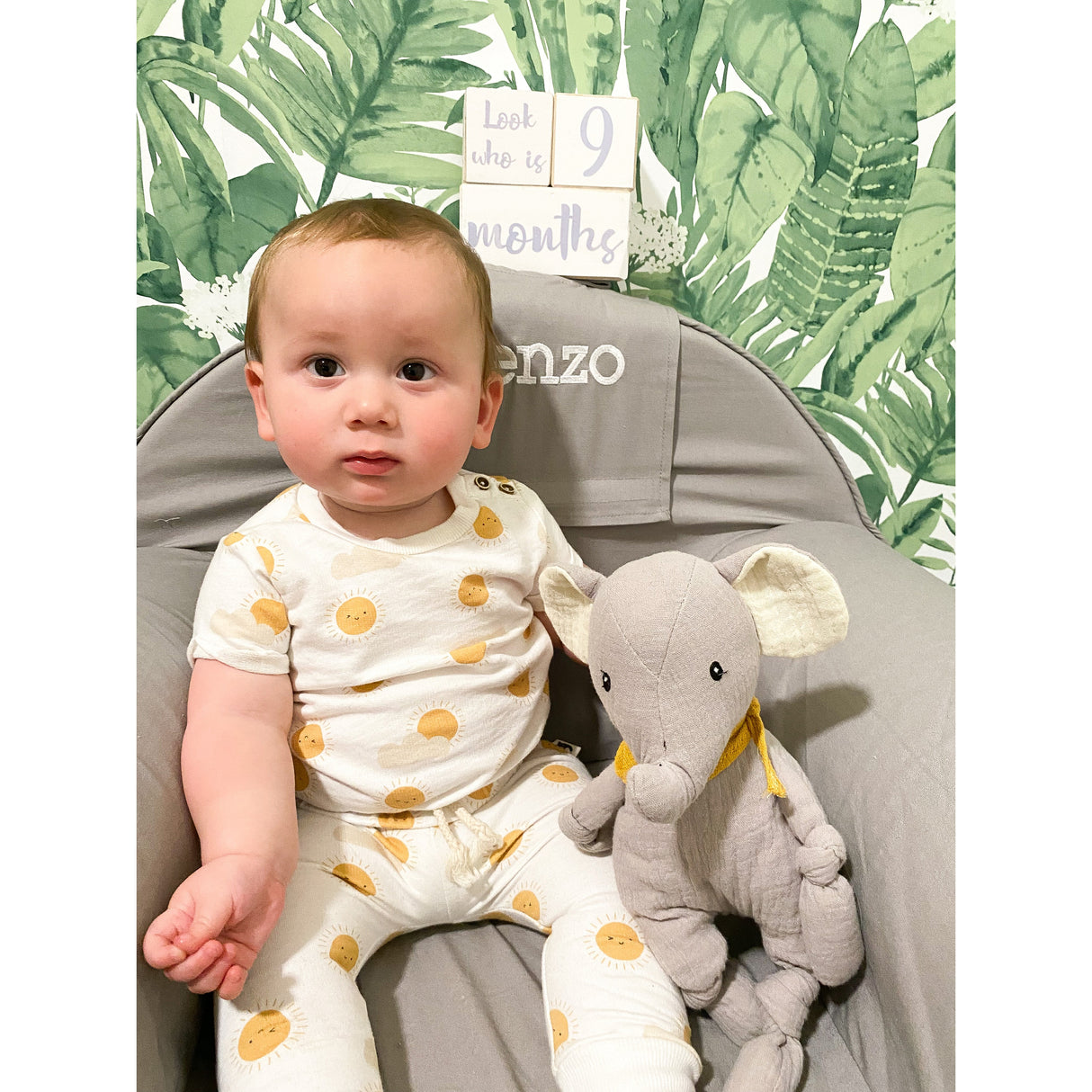 Ozzy Elephant Muslin Knotted Soft Doll - HoneyBug