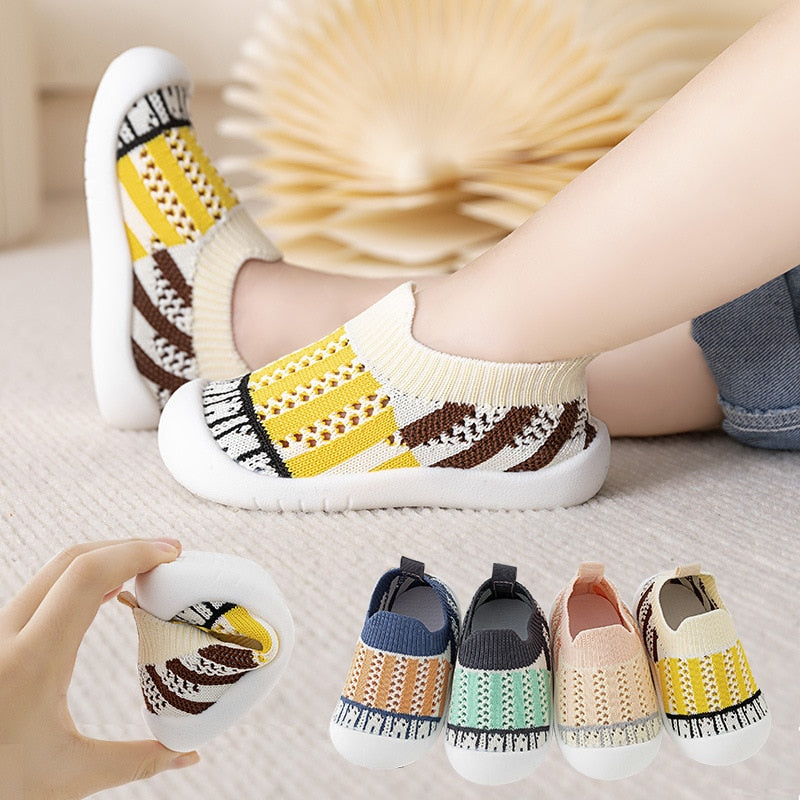 Baby First Walkers - Yellow Strips - HoneyBug