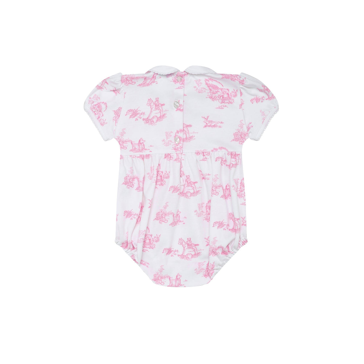 Pink Toile Baby Bubble - HoneyBug
