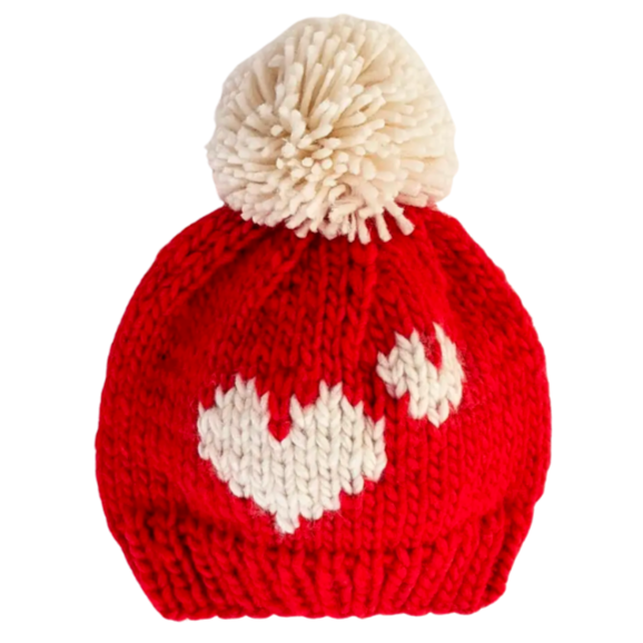 Sweetheart Red Knit Beanie Hat - HoneyBug