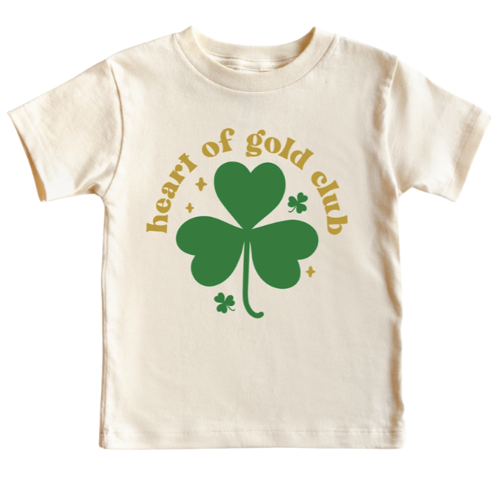 Heart Full of Gold Shirt - Natural - HoneyBug