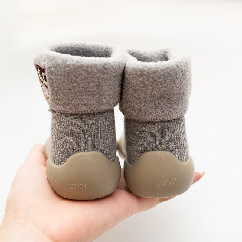 Baby Animal Sock Shoes - Owl - HoneyBug