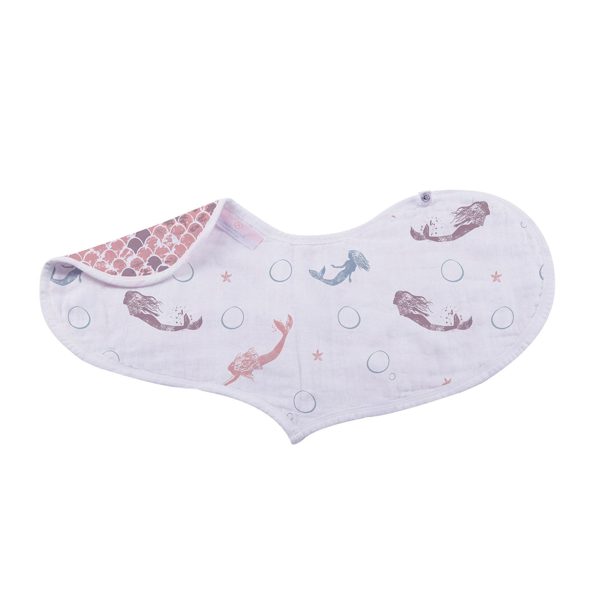 Under The Sea Bamboo Heart Bib 2PK - HoneyBug