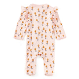 Bamboo Blend Ruffle Zip Footie - Wild At Heart