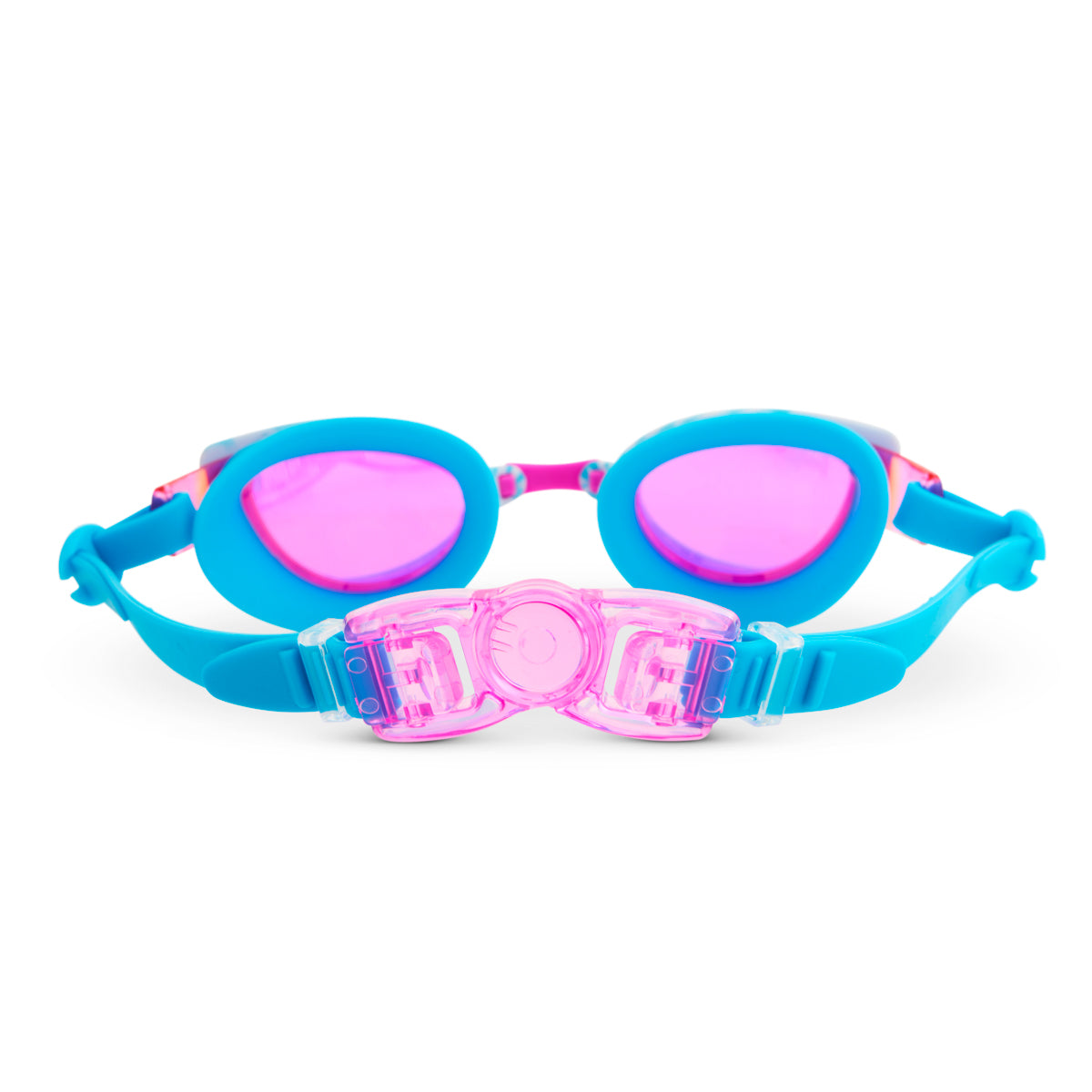 Cleo in Bella Blue Girl Kids' Swim Goggles - HoneyBug 