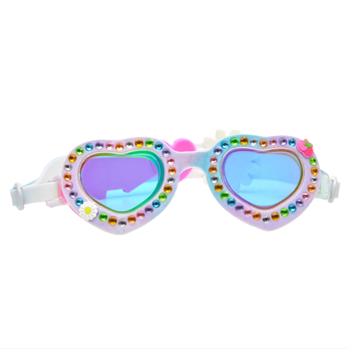 Bright Bouquet of Daisies Kids' Swim Goggles - HoneyBug 