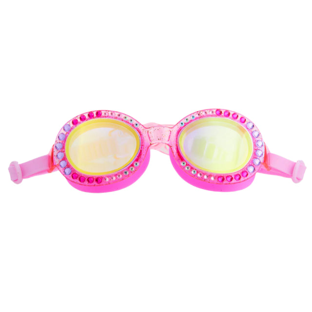 Pop of Purple Sparkling Summer Girl Kids' Swim Goggles - HoneyBug 