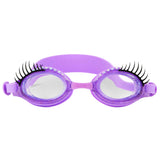 Purple Nail Polish Splash Lash Kids' Swim Goggles - HoneyBug 