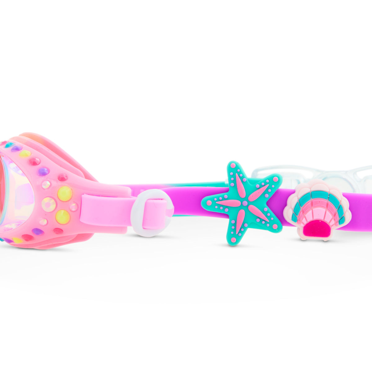 Pink Paradise Tropical Getaway Girl Kids' Swim Goggles - HoneyBug 