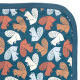 Bamboo Blend 2-ply Receiving Blanket - Squirrel Scurry