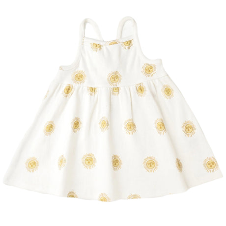 Organic Tie Back Strap Dress - Summer Sun - HoneyBug 