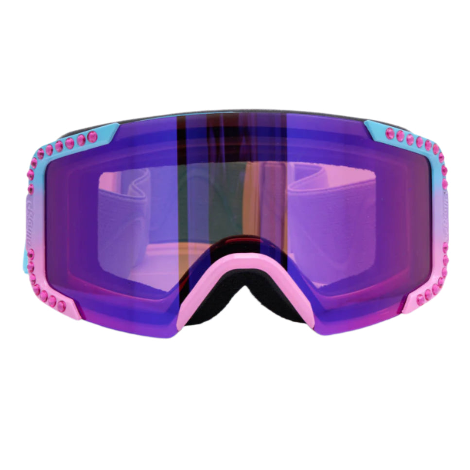 Turquoise Lustrous Frost Kids' Ski Goggles - HoneyBug 