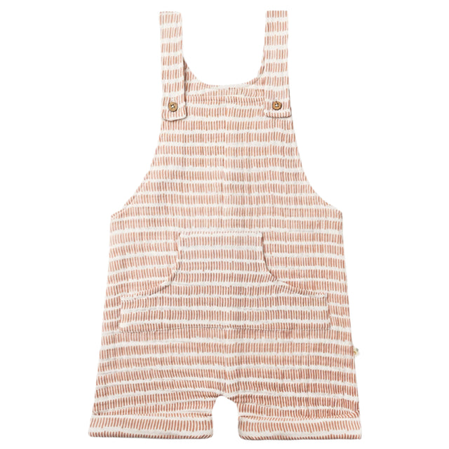 Organic Shortalls - Dash Lines - HoneyBug 