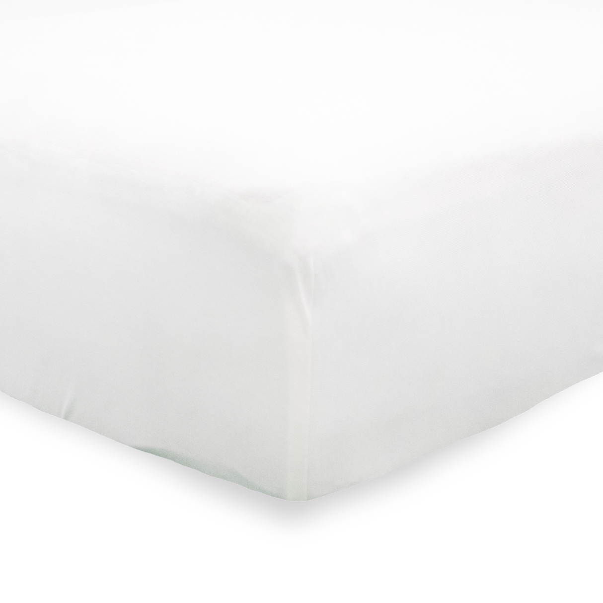 Stretch Knit Crib Sheet - White - HoneyBug 