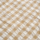 Organic Flutter Summer Dress - Brown Chequered - HoneyBug 