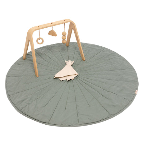 Acadian/Dove - Linen Quilted Playmat - HoneyBug 