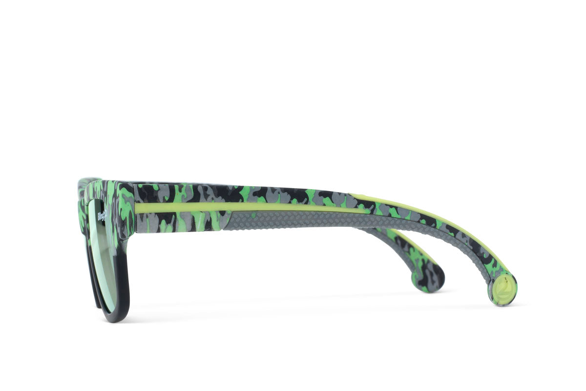 Camo Calm Sky Fire Island Kids' Sunglasses - HoneyBug 