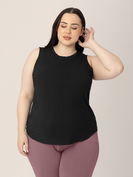 Bamboo Nursing & Maternity Tank | Black - HoneyBug 