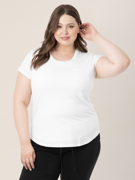 Everyday Maternity & Nursing T-shirt | White - HoneyBug 