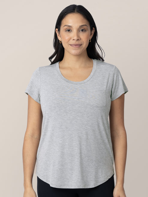 Everyday Nursing & Maternity T-shirt | Grey Heather - HoneyBug 