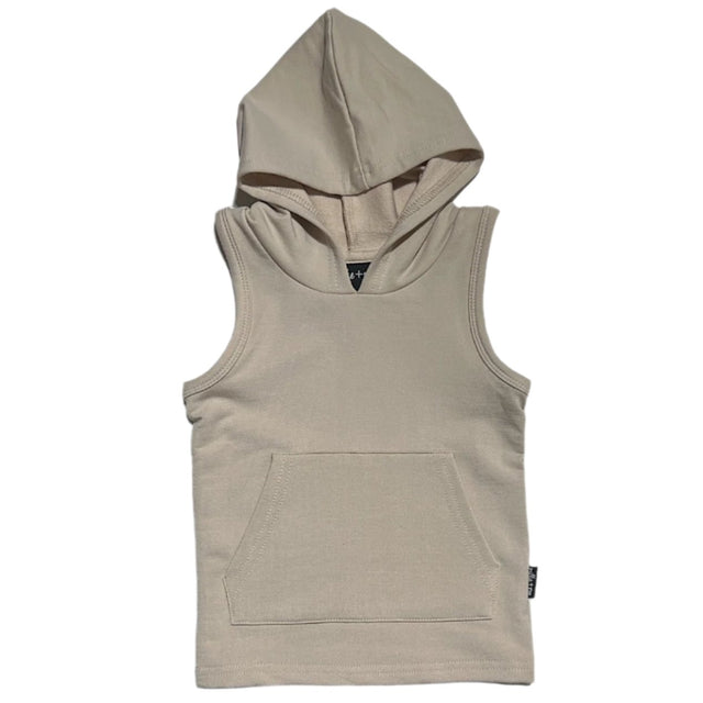 BAMBOO HOODIE TANK- Clay - HoneyBug 