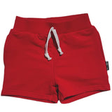 BAMBOO JOGGER SHORTS- Red - HoneyBug 