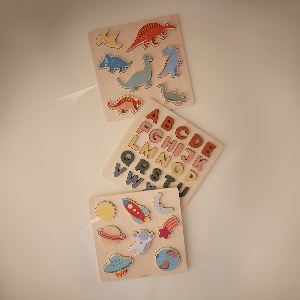Wooden Space Puzzle - HoneyBug 
