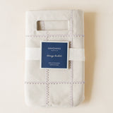 Handmade Canvas Storage Basket Lace - Taupe