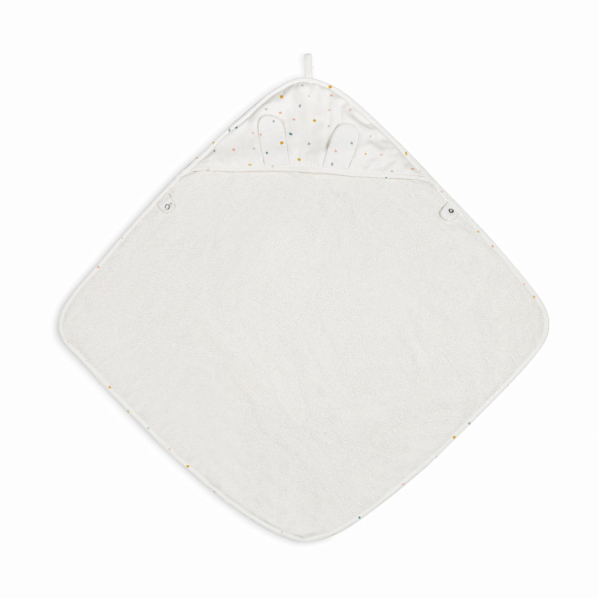 Organic Baby Hooded Towel - Dotty - HoneyBug 