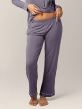 Clea Bamboo Long Sleeve Pajama Set | Granite - HoneyBug 