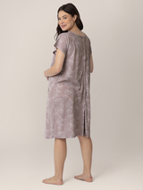 Universal Labor & Delivery Gown | Lilac Bloom - HoneyBug 