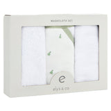 3 Pack Washcloth Set - Sage Pear - HoneyBug 