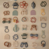 Daisy Rattle Teether - Soft Lilac - HoneyBug 