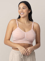 Sublime® Hands-Free Pumping & Nursing Bra | Pink Heather - HoneyBug 