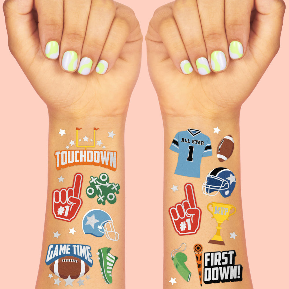 Football Tats - 60 Temporary Tattoos
