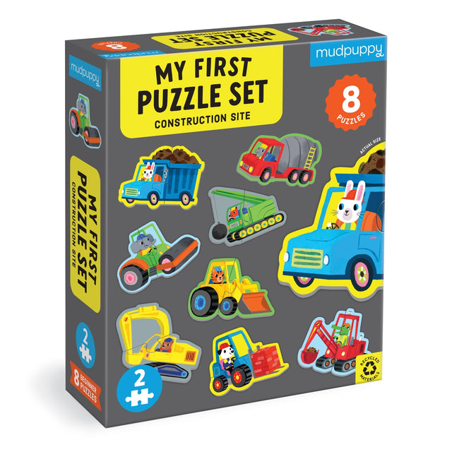 Construction Site 2 Piece My First Puzzles - HoneyBug 