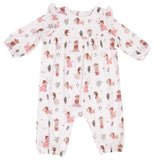 Ruffle Sleeve Romper - HoneyBug 