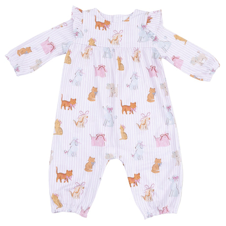 Ruffle Sleeve Romper - HoneyBug 