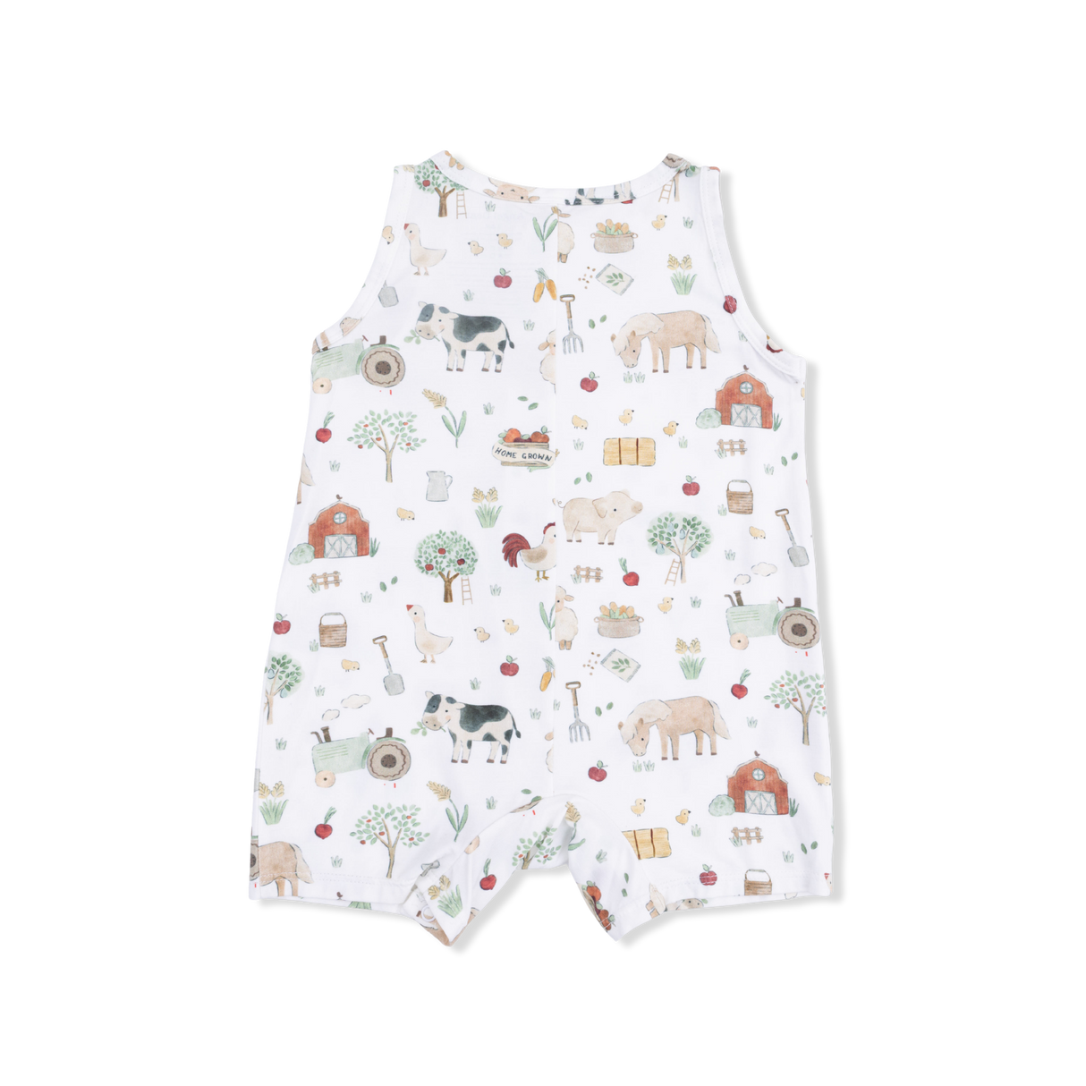 Cute Farm Animals Uni - Sleeveless Shortie Romper