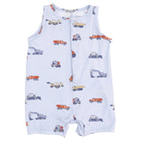 Construction Vehicles - Sleeveless Shortie Romper